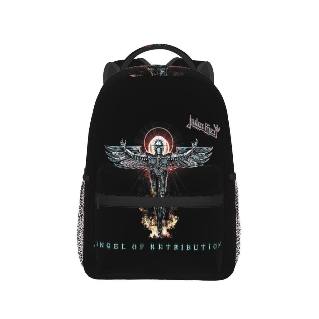 Judas Priest Angel Of Retribution 1 Rucksack Schüler Jungen Mädchen Schultasche Kinder Schultasche Laptop Umhängetaschen für Männer Frauen