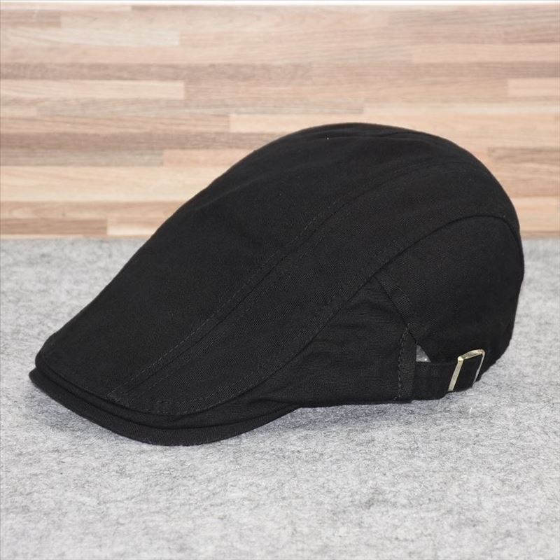 Cotton hat British style men's solid color duck tongue forward hat women's painter beret spring and summer tide