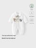 Tagless A-Class Quilted Cotton Romper for Newborns – Warm Autumn/Winter Crawling Bodysuit