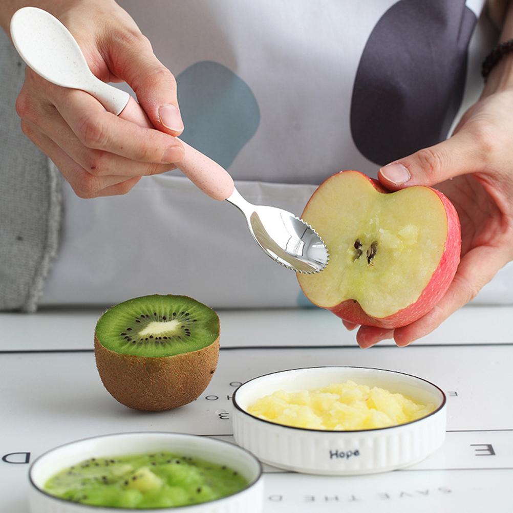 Łyżeczki dla niemowląt dwustronne Łyżeczki dla dzieci do przecierów owocowych Łyżeczki do zeskrobywania owoców