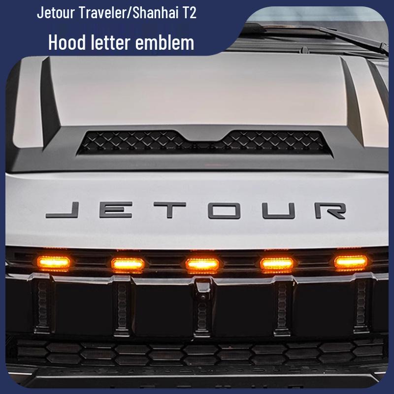 Jetour Traveler ShanHai T2 Hood & Rear Tire Emblem Sticker Accessories