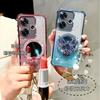 Glitzer Stoßfest Beschichtung Schmetterling Spiegel Armband Hülle Für Xiaomi Redmi Turbo 4 Pro 3 A5 A3 A1 Plus Silikonhülle