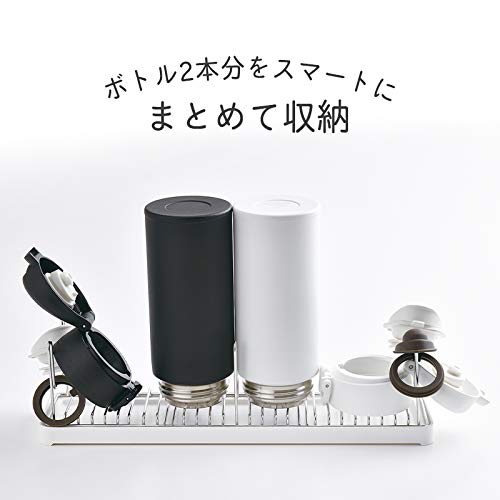 LEC Drainer Bottle Stand (Long) - Drys Bottles, Lids, and Gaskets Together, Even PET Bottles