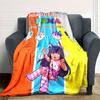 1pc Draw Aphmau Bing Digital Printed Flannel Blanket, Super Soft Plush Fleece Bed Cover, Multipurpose Four Seasons Hypoallergenic Quilt for