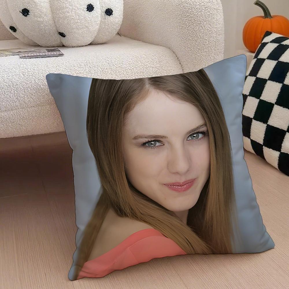 model fashion LLaura WWiggins Cushion Cover Throw Pillow Cover Hidden Button Durable Polyester Chair Cushion