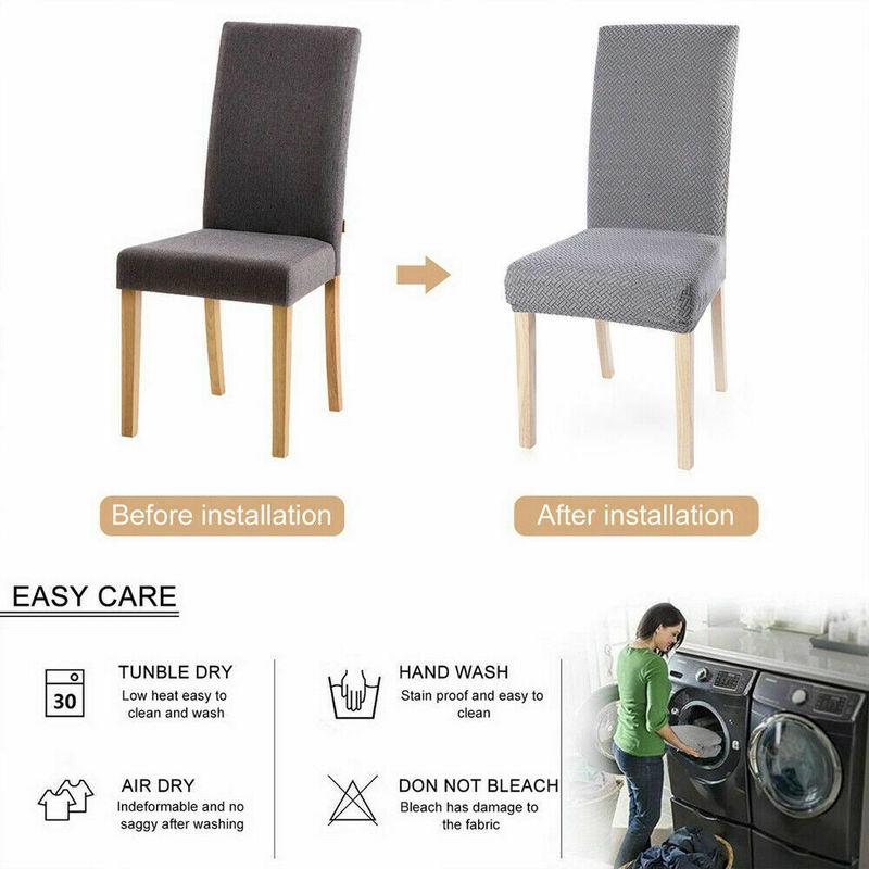 Dining Chair Covers Washable Stretch Slipcover Removable Chair Protector