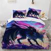 Wolf Duvet Cover Microfiber Exotic Animal Bedding Set Wild Animals Comforter Cover Full King Queen For Teen Adult Bedroom Decor