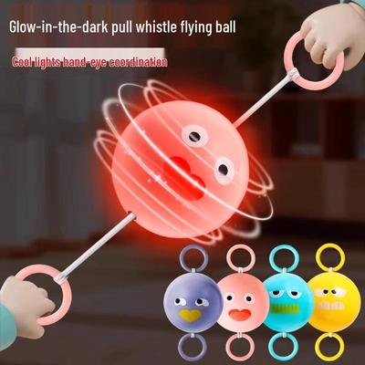 Children's Glowing Rotating Whistle Ball: Creative Decompression Toy for Boys and Girls