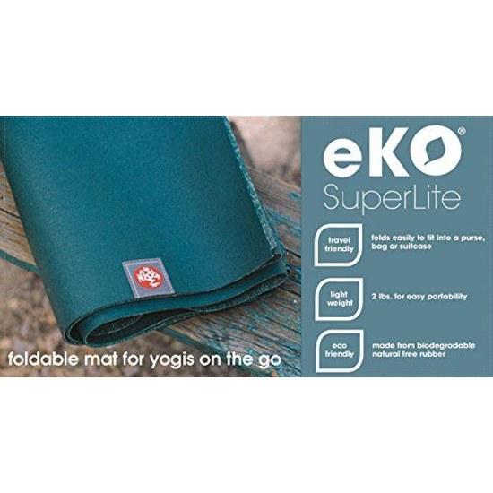 Yoga mat Manduka 1.5mm Eco SuperLite travel lightweight eKO foldable portable 1360 Pilates training muscle stretch business trip