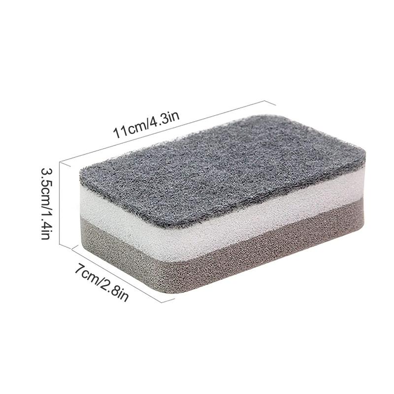 5pcs/set Dishwashing Sponge Cleaning Sponges for Home Kitchen Dishes Plates Cleaning Scrubber