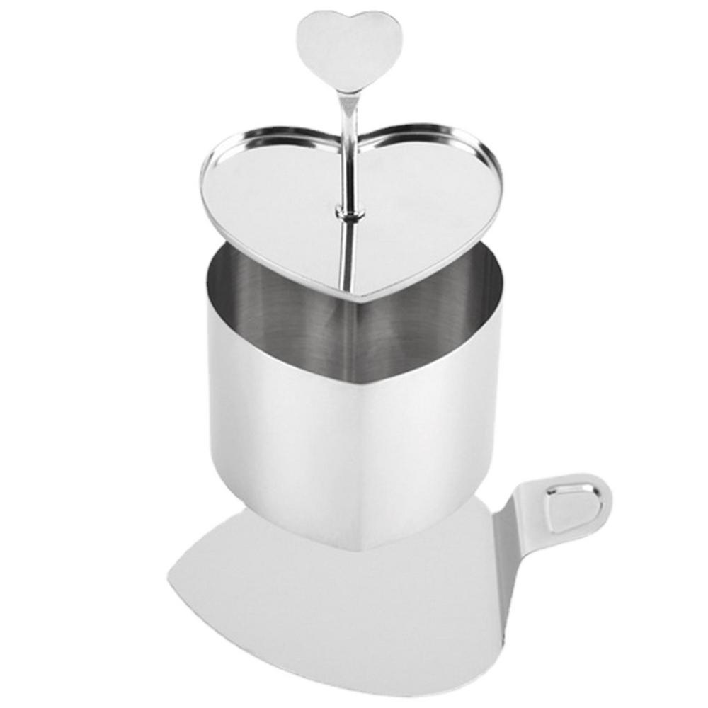 Heart Cake Mold Baking Cake Ring Stainless Steel Mousse Cake Ring Mold With Press Set Baking Bakeware For Professional Bakers