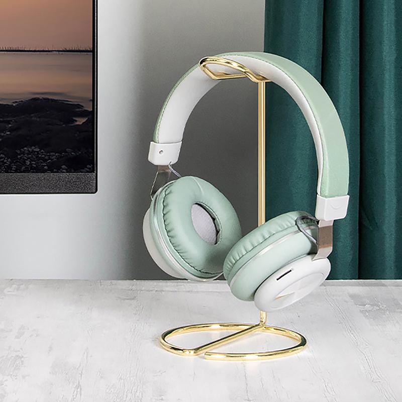 1Pc Iron Line Headphone Stand Metal Support Headset Stand Rack Cute Bluetooth Wireless Headphones Holder Support Gamer Helmet