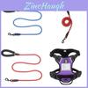 Large Dog Chest Harness Reflective No Pull Pet Walking Leash For Daily Use