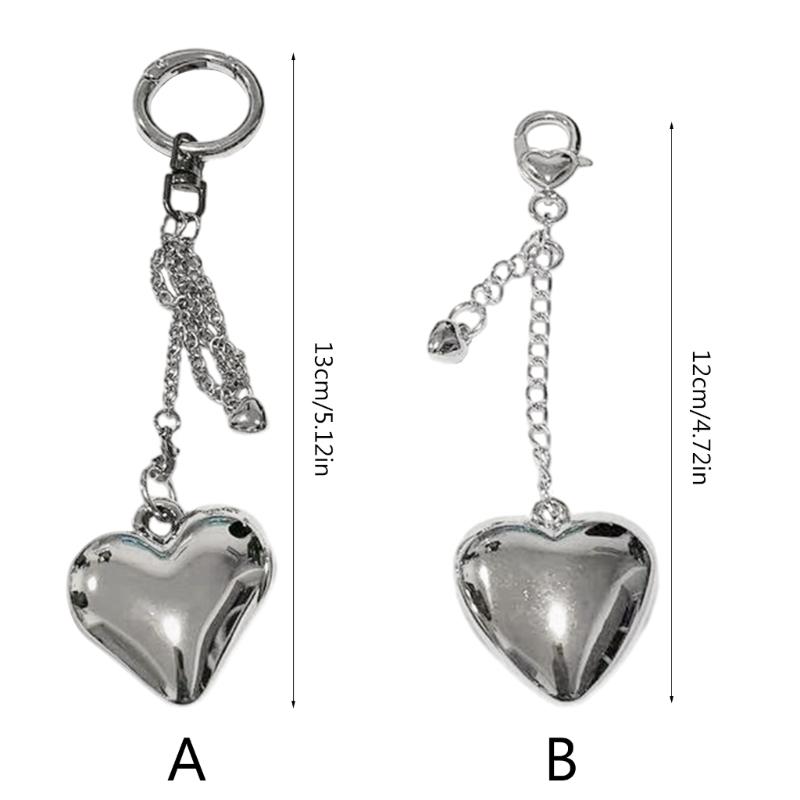 Keychain Heart Keys Rings Alloy Material Keyring Keys Holder Perfect for Women