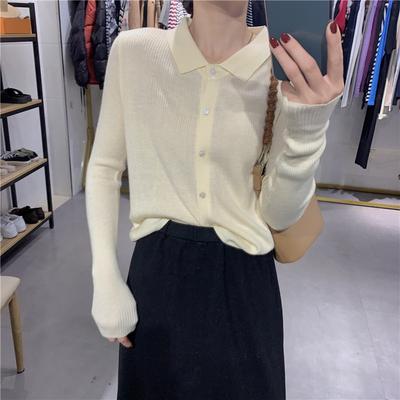 Frühen Herbst Dünne Pullover Sechs Wolle Abnehmen Lange-ärmeln Top Neue Mode Koreanische Strickjacke