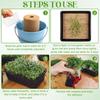 1 Roll 10" X 78.74" Microgreen Grow Mat Natural Fiber Grow Mats Microgreens Grow Kit Hydroponic Pads Indoor Organic Production F