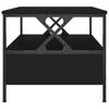  Coffee Table, Black 100x51x45 Cm, Wood-based Material