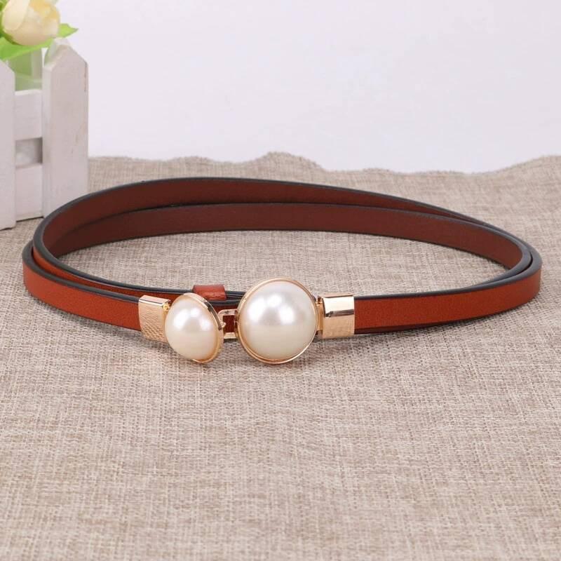 Women's Genuine Leather Waist Chain: Fashionable Korean Style Belt for Dresses, Skirts, Coats, and Sweaters.