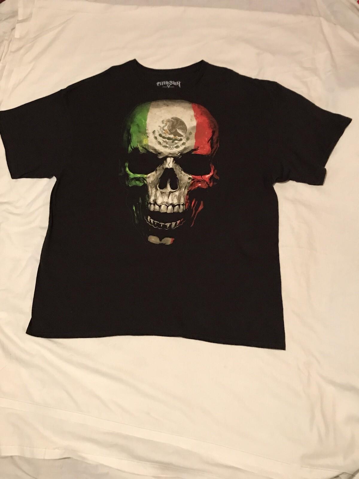 Fifth Sun Mexican Flag Skull T -Shirt Mens Size XXL S разноцветный