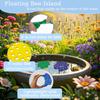 4Pcs Decorative Floating Bee Island Lightweight Insect Drinking Tray  Garden Decor