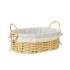Woven Storage Basket Handmade Paper Rope Basket Storage Bin Woven Organiser Box For Living Room Entryway Bedroom Dresser