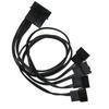 PWM Fan Splitter Practical 4 Pin Adapter Durable 3 Pin Extension Power Cable for Desktop Computer