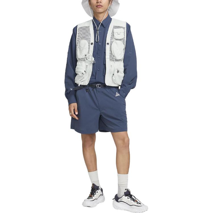 Nike ACG Embroidered Logo Comfortable Loose Fit Five-Point Casual Shorts Men Shorts Thunder-Blue FN2430-437