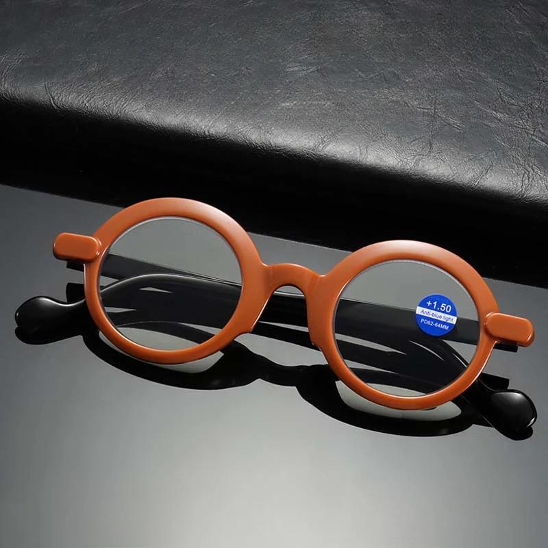 Vintage Round Far Sighted Eyeglasses for Women Men Anti-blue Light  Reading Glasses Presbyopia Eyewear Diopters +1.0 To +4.0