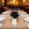 6 stk Kunstige Rose Servietringer Stoffblomst Serviettholdere Rustikke Servietringer for Bryllup Jubileer Spiseborddekorasjon
