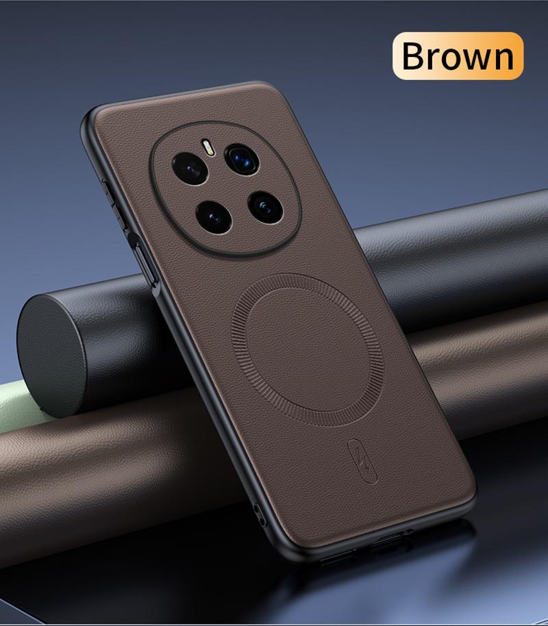 Pro Honor Magic 7 Pro Pouzdro Magnetický Kožený Štít Kryt Pro Honor Magic 7 Pro Proti Otiskům Prstů Neklouzavý PC+TPU