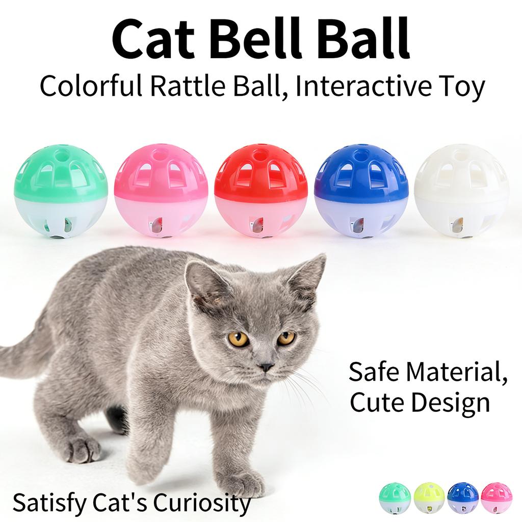 Cat Toys: Interactive Balls with Bell for Pet Play