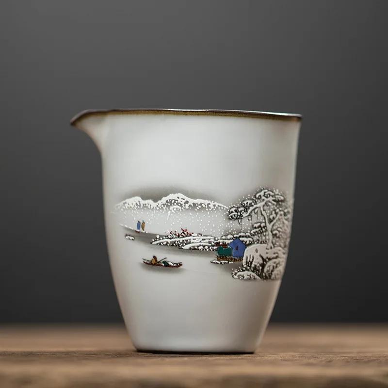 Moon White Tea Strainer Accessories Tea Filter Pitcher Gracked Glaze Filter Screen Tea Ceremony Strainer