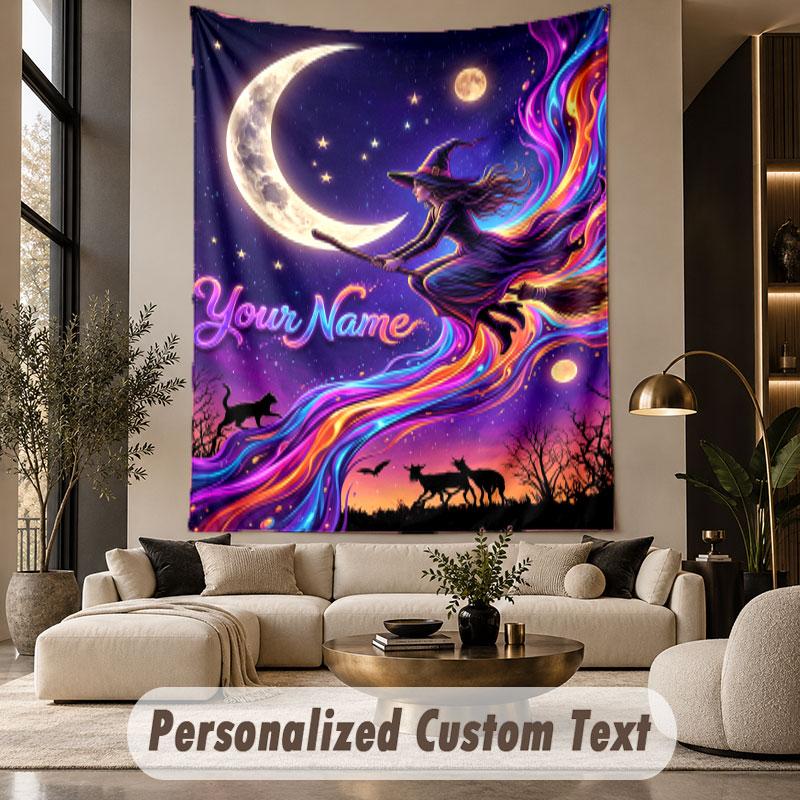 Witchcraft (108) Theme Custom Tapestry Personalized Custom Name Text Wall Hanging Tapestry Home Decor Background Cloth