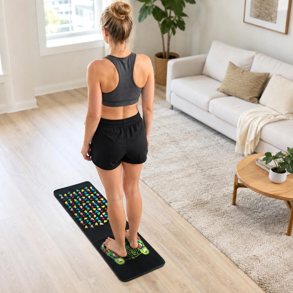 Foot Massage Walking for Home , Carpet Pad with Nodules , Portable Floor for Daily Comfort and Relaxation