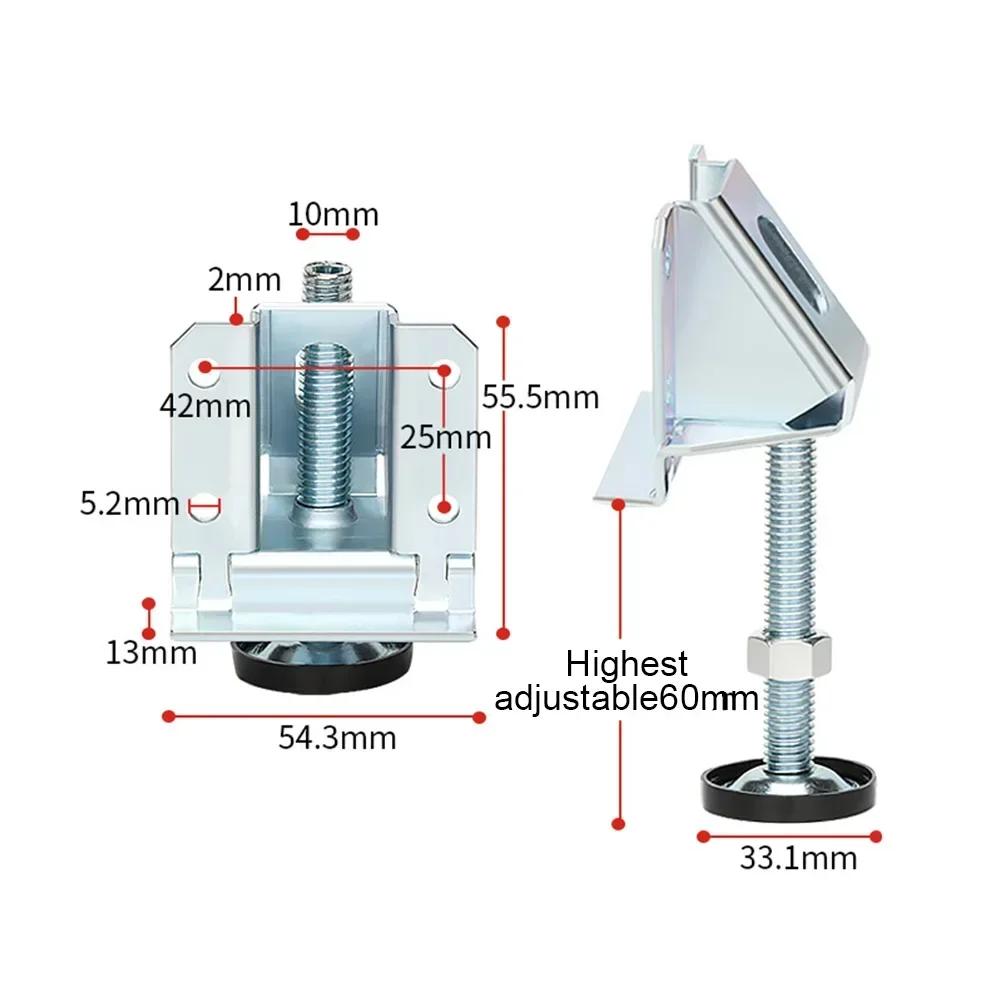 4Pcs Adjustable Furniture Leveler Heavy Duty Furniture Feet Support  For Sofa Table Chair Cabinet Height Adjuster Leveling Feet
