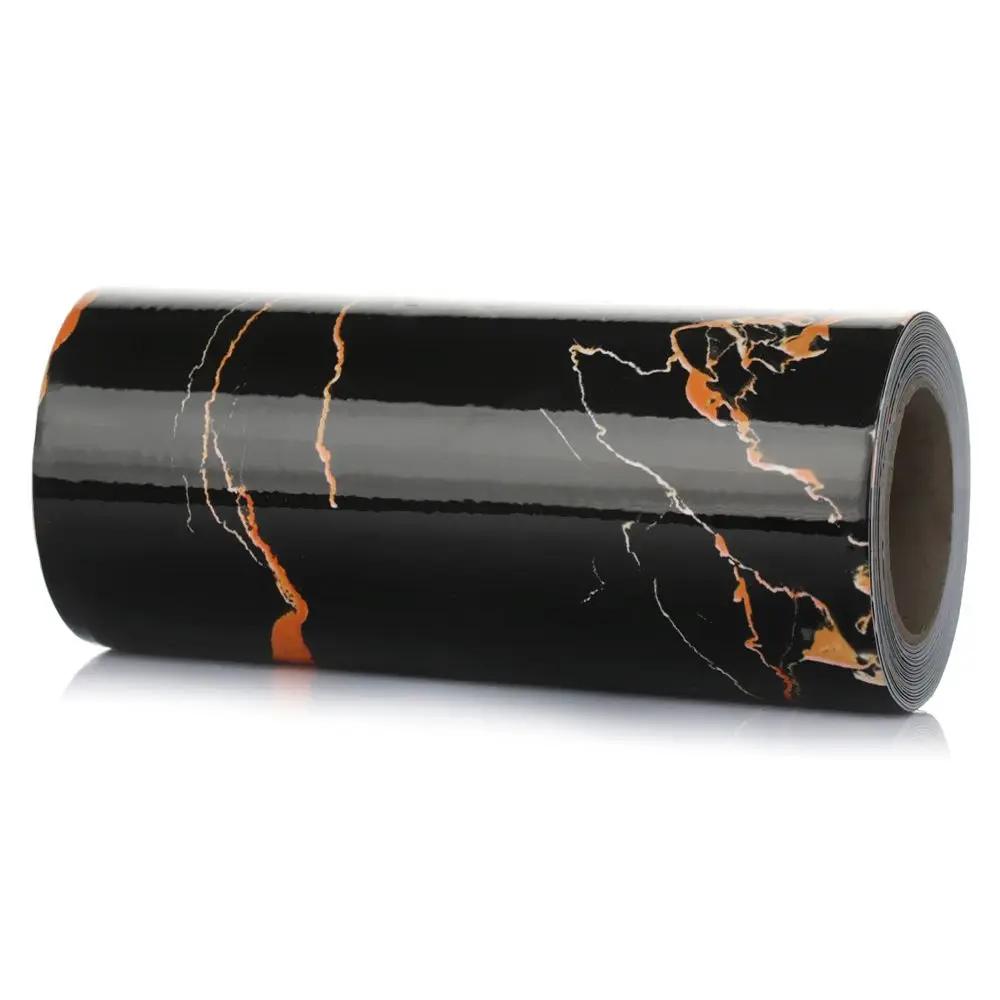 Living Room Self-adhesive Skirting Line Vinyl Decals Baseboard Wall Border Stickers Waist Line Wallpaper Marble