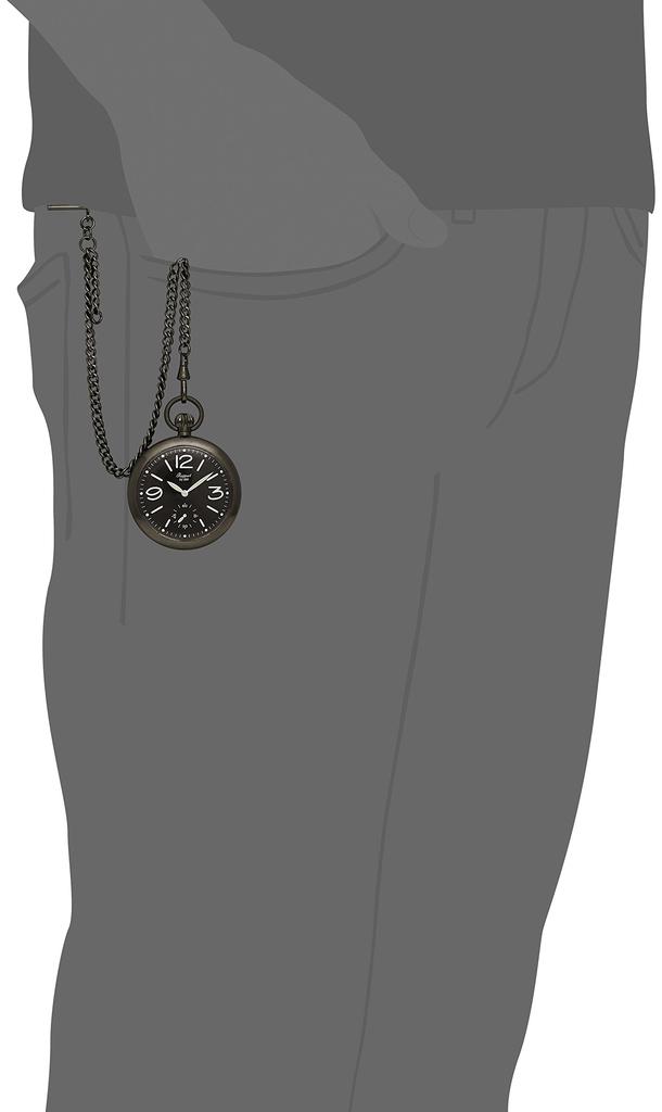 Pocket Watch PW35 Genuine Import Black [Raport]