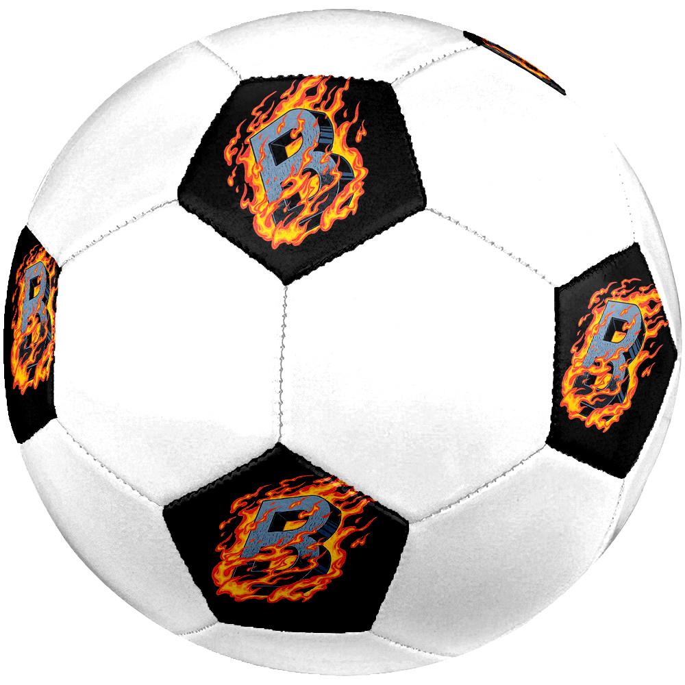 1pc Letter B Soccer Ball Size 5 Football Machine Sewn Indoor/Outdoor Universal Football Q54