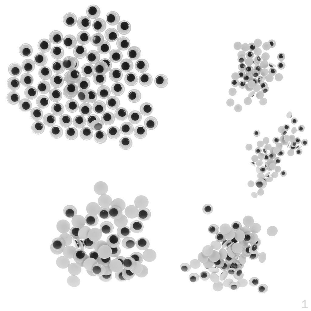 

Googly / Wiggly Wobbly Joggle EYES 6-25mm Small and Big Black Kid Craft 6-13mm