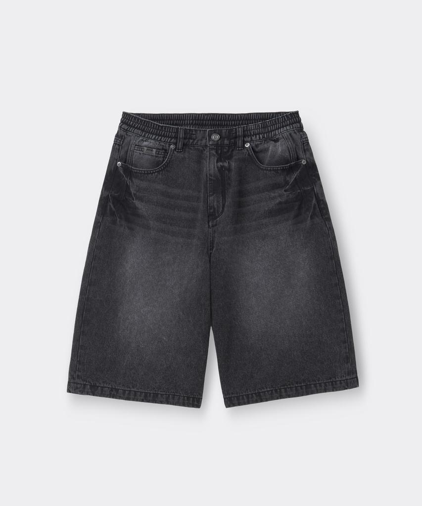 Keoseuuteommellou Black Denim Bermuda Shorts Cwpam26371Bkx