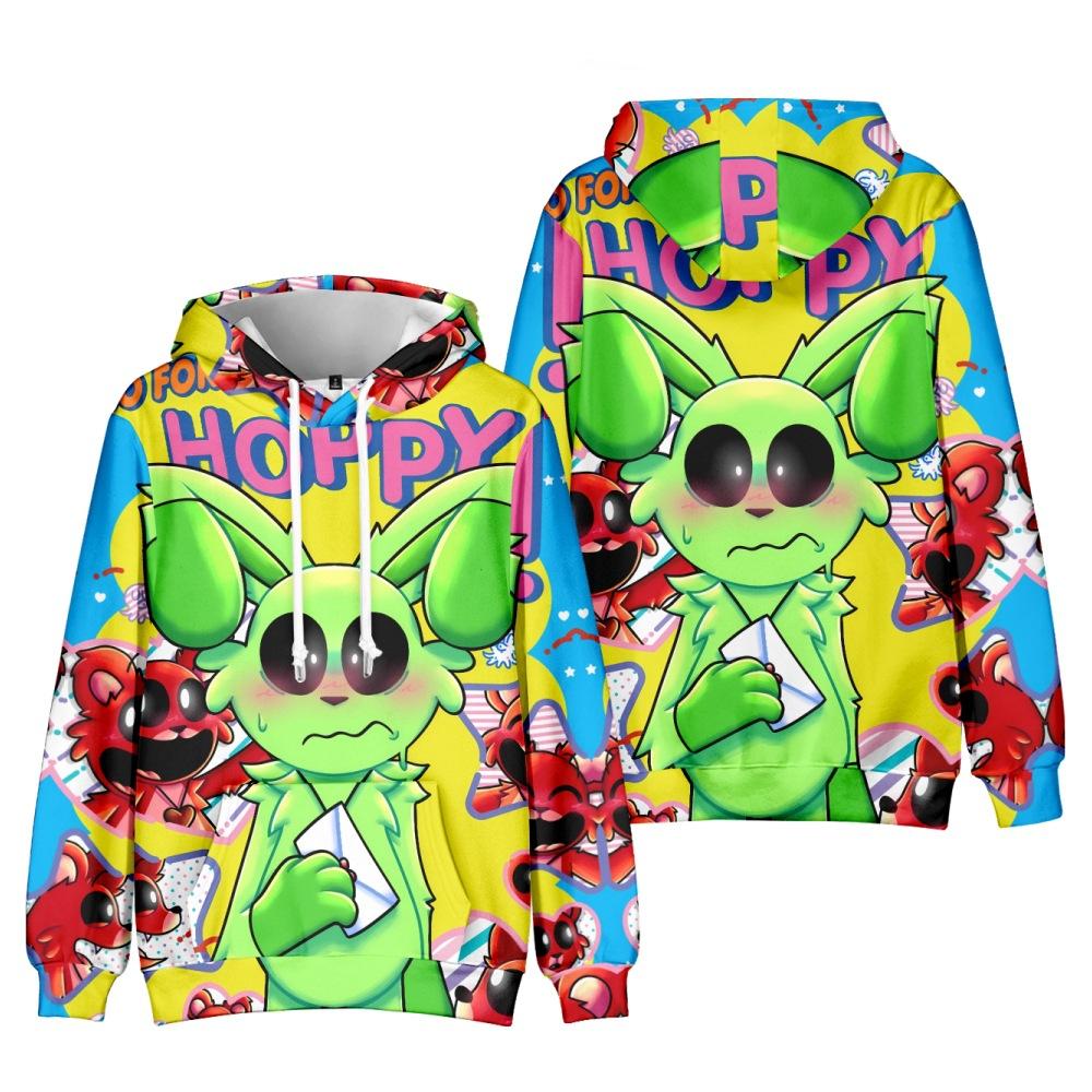 

Unisex Cosplay Hoodie Pullover Women Men Smiling Critters Cartoon Hooded Sweatshirt Costume XS