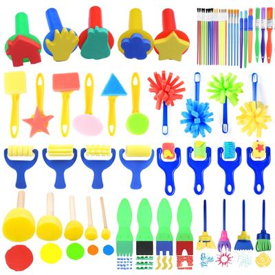 Set de Pinceaux Éponges Peinture Jouets de Dessin pour Enfants Tampon EVA Art Frottages Rouleau Graffiti Outils Éducation Précoce Puzzle DIY Jouet TMZ