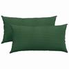 Sofa Cushions 2 Pieces Dark Green 80 X 40 Cm Cord Fabric