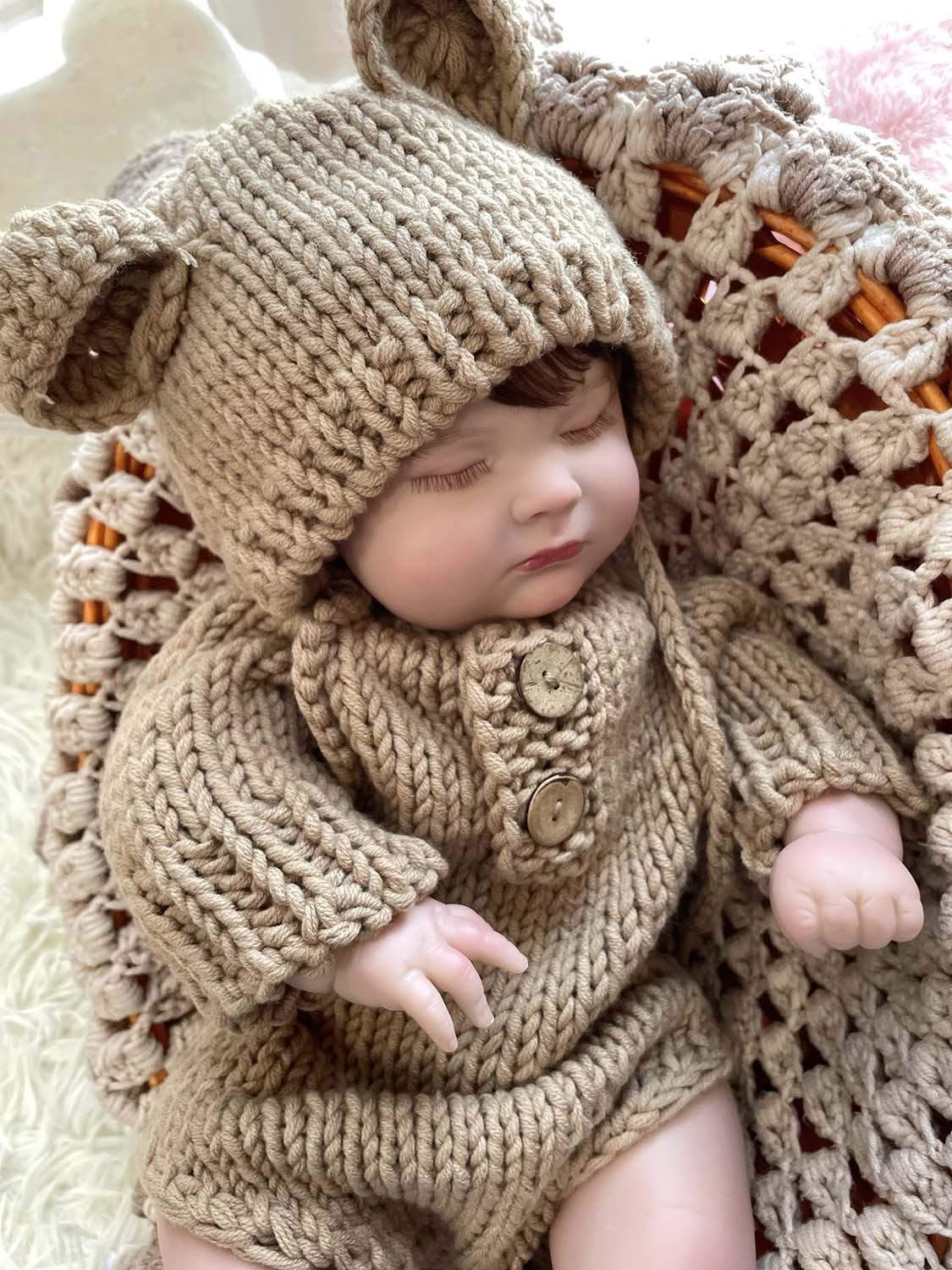 

Кукла реборн мягкая девочка малышка кукла реборн праздничный подарок милая кукла компаньон 50cm коричневый