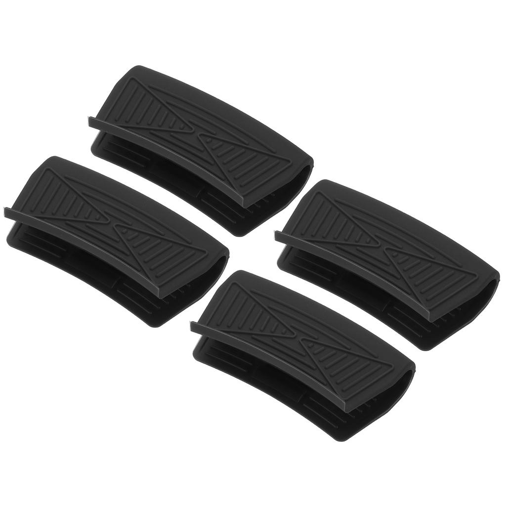 4Pcs Silicone Assist Hot Pan Handle Holder Hot Skillet Handle Covers Pot Sleeve Non-Slip Heat Resistant for Kitchen Frying Pans