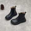 GKTINOO 2025 Autumn/Winter New Handmade Cowhide Thick Soled Short Boots Retro Round Toe Genuine Leather Women's Boots