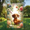 Dachshund Garden Ag Oral Dog Design 12x18 Inch Double Sided Outdoor Yard Banner for Spring Summer Dog Lovers Home Decora