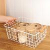 Freezer Basket Rust Proof Large Capacity Iron Storage Bin for Refrigerator Fruits Snacks Drinks