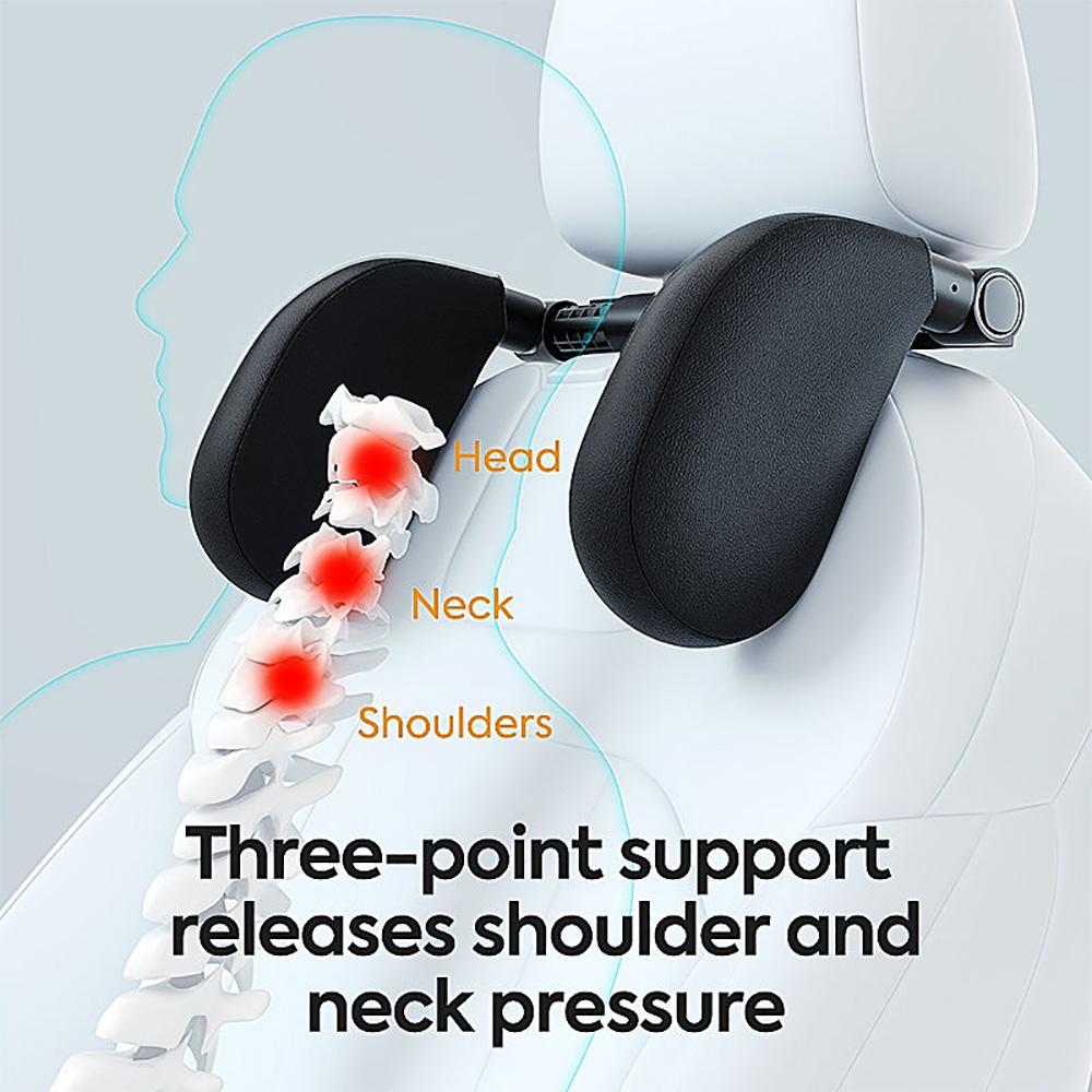 Car Neck Headrest Pillow Adjustable Car Seat Headrest Pillow Support Pillow U Shaped Pillow On Cervical Spine for Kids Adults