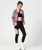 Women's Loose Fit Hooded Sports Jacket - Zipper Cardigan for Yoga, Running, Quick-Dry Fitness Long Sleeve Top
